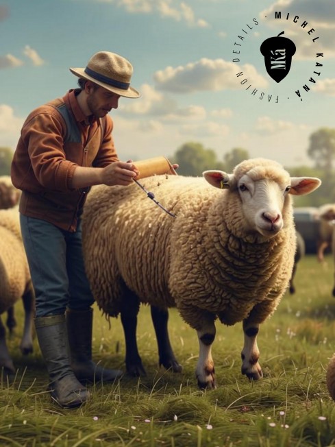 CHÊNE FALKIRK, длиный 2х-сторонний ШАРФ из мягчайшей шерсти MERINOS из пряжи средней тяжести, коллекционная линия CONFRONTATION (Собственный Взгляд) F3-2TQ.W315_GZ-765A/LAT.SUR